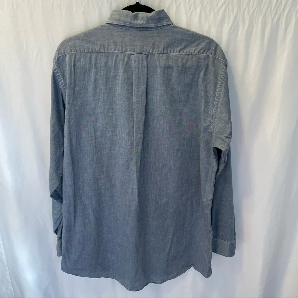 Mark‎ Alexander Cotton Chambray Button Down Shirt 17-36 Tall Capsule Office Work